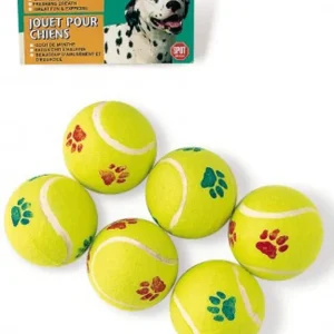 Spot Tennis Ball Dog Toy Assorted, 2.5 in, 6 ct