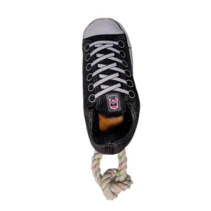 Squeaky Comfort Plush Sneaker Dog Toy – with Treat Compartment, Safe & Durable