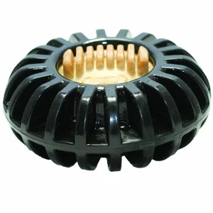 Starmark Dog Toy Treat Wheeler, Black Large, 4.75 in
