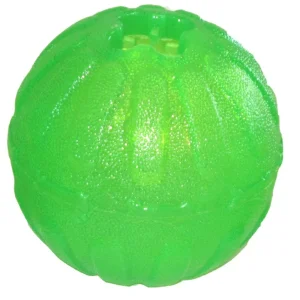 Starmark Fun Ball Dog Toy, Green Large, 4 in