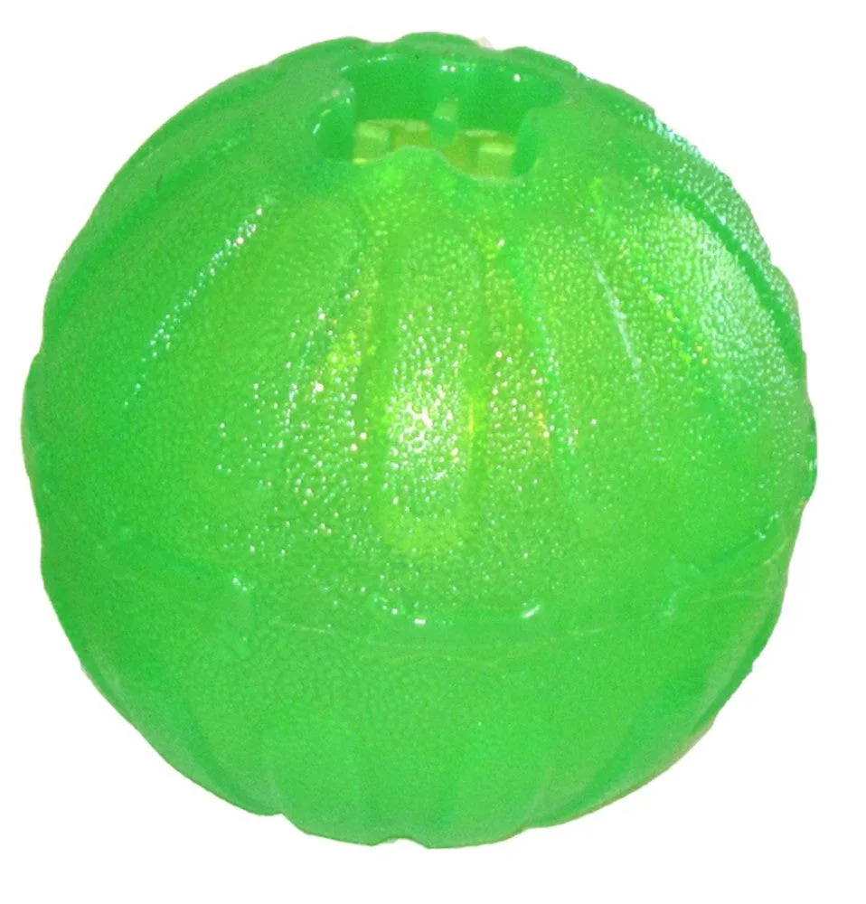 Starmark Fun Ball Dog Toy, Green Large, 4 in