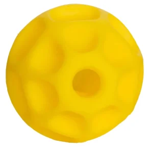 Starmark Treat Dispensing Tetraflex Dog Toy, Yellow Large