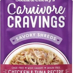 Stella & Chewy's Carnivore Cravings Chicken and Tuna Wet Cat Food - 2.8 Oz - Case of 24