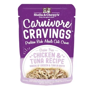Stella & Chewy's Carnivore Cravings Chicken & Tuna Wet Cat Food, 2.8 oz each, Case of 24