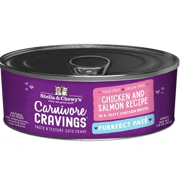 Stella & Chewy's Carnivore Cravings Pate Tuna Canned Cat Food - 2.8 Oz - Case of 24
