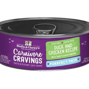 Stella & Chewy's Carnivore Cravings Pate Wet Cat Food - Duck and Chicken, 2.8 oz each, Case of 24