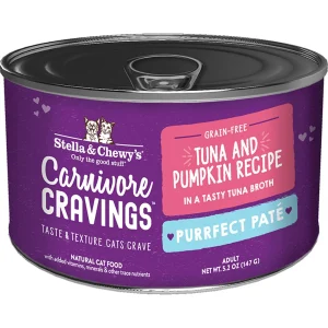 Stella & Chewy's Carnivore Cravings Pate Wet Cat Food - Wild Caught Tuna, 5.2 oz each, Case of 24