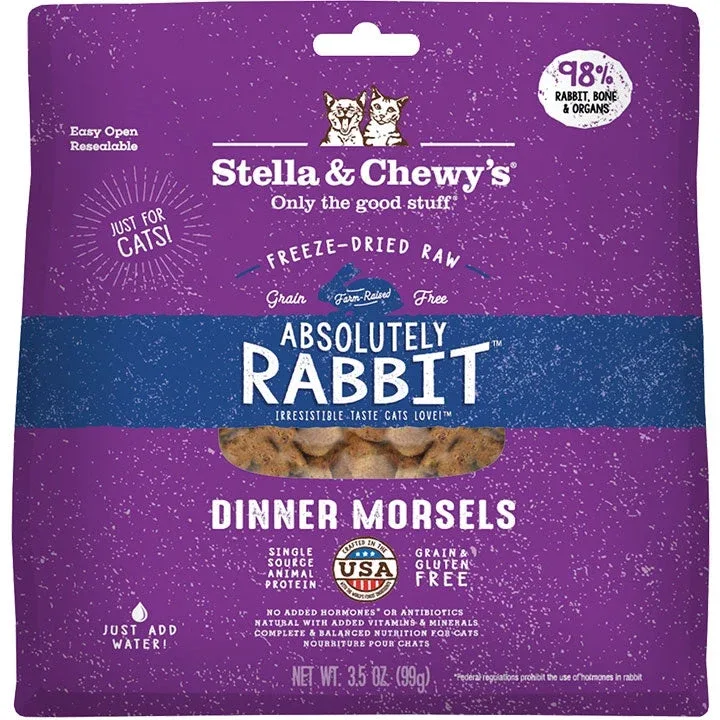 Stella & Chewy's Cat Freeze-Dried Rabbit Dinner 3.5 oz