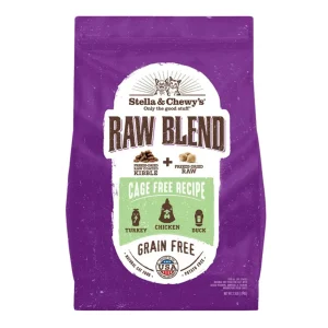 Stella & Chewy's Cat Kibble, Raw Blend Cage -Free Poultry Recipe, 10 lb