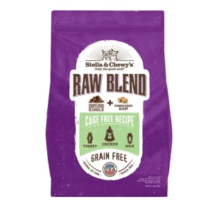 Stella & Chewy's Cat Kibble, Raw Blend Cage -Free Poultry Recipe, 2.5 lb