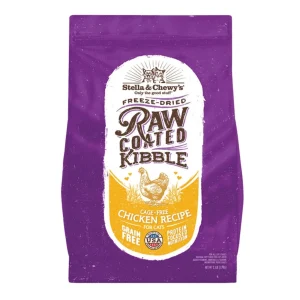 Stella & Chewy's Cat Kibble, Raw Coated Cage -Free Chicken Recipe, 5 lb