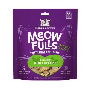 Stella & Chewy's Cat Meowfulls Freeze-Dried Cat Treat Turkey & Duck 1.5 oz