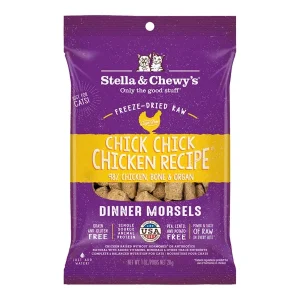 Stella & Chewy's Chick Chick Chicken Freeze-Dried Raw Cat Food, 1 oz each, Case of 8