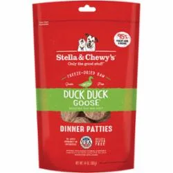 Stella & Chewy's Dinner Patties Duck Freeze-Dried Dog Food - 14 Oz