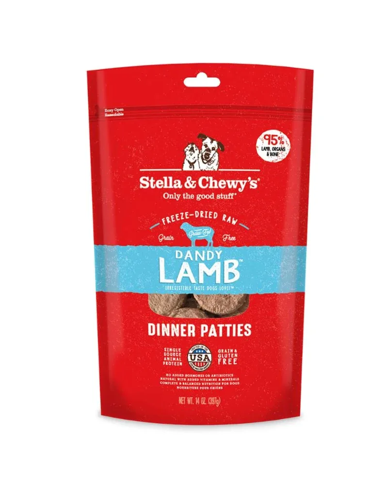Stella & Chewy's Dinner Patties Lamb Freeze-Dried Dog Food - 14 Oz