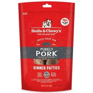 Stella & Chewy's Dinner Patties Pork Freeze-Dried Dog Food - 14 Oz