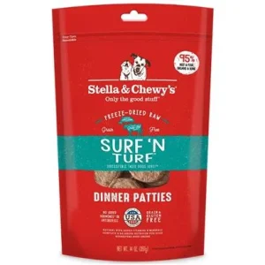 Stella & Chewy's Dinner Patties Surf and Turf Freeze-Dried Dog Food - 25 Oz