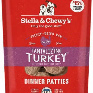 Stella & Chewy's Dinner Patties Turkey Freeze-Dried Dog Food - 5.5 Oz