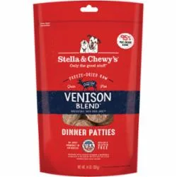 Stella & Chewy's Dinner Patties Venison Freeze-Dried Dog Food - 14 Oz