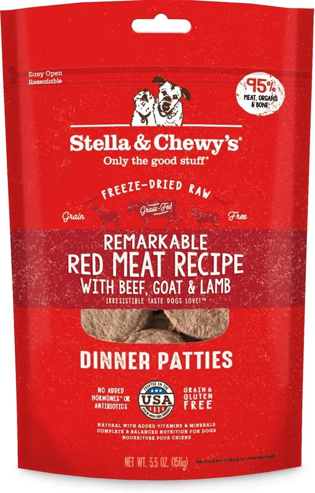 Stella & Chewy's Dinner Red Meat Freeze-Dried Dog Food - 5.5 Oz