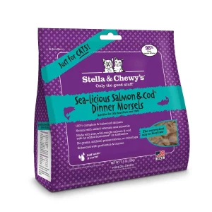 Stella & Chewy's Dinner Sea Salmon Cod Freeze-Dried Cat Food - 3.5 Oz