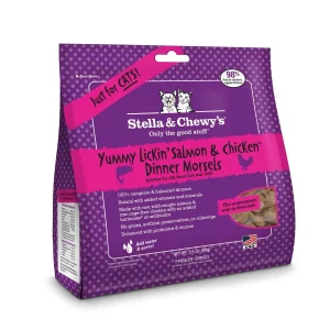 Stella & Chewy's Dinner Yummy Lickin' Salmon Chicken Freeze-Dried Cat Food - 3.5 Oz