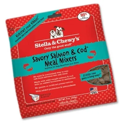 Stella & Chewy's Dog Freeze-Dried Salmon And Cod Mixers 18 oz
