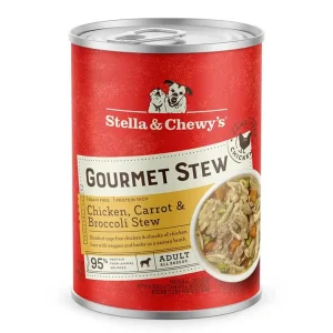 Stella & Chewy's Dog Gourmet Stew Chicken, Carrot And Broccoli, 12.5 oz each, Case of 12