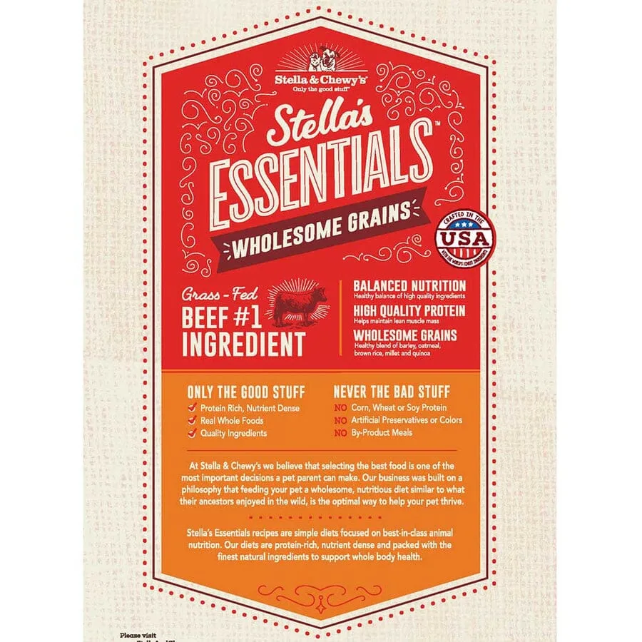 Stella & Chewy's Essentials Beef Ancient Grain Dry Dog Food - 25 lbs - Image 2