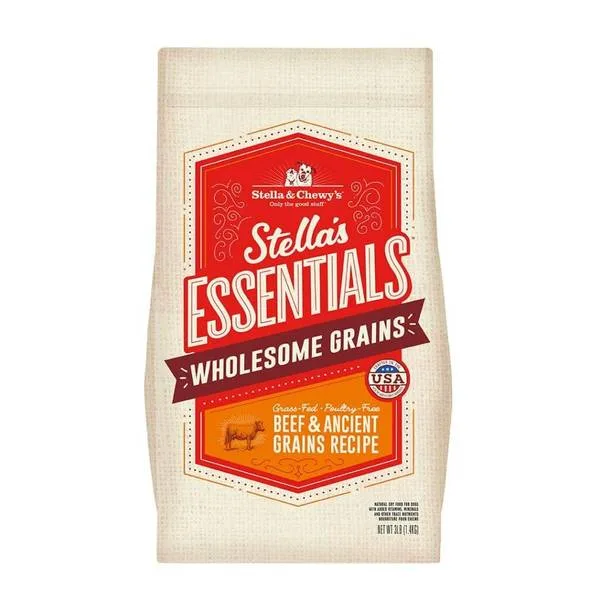 Stella & Chewy's Essentials Beef Ancient Grain Dry Dog Food - 25 lbs