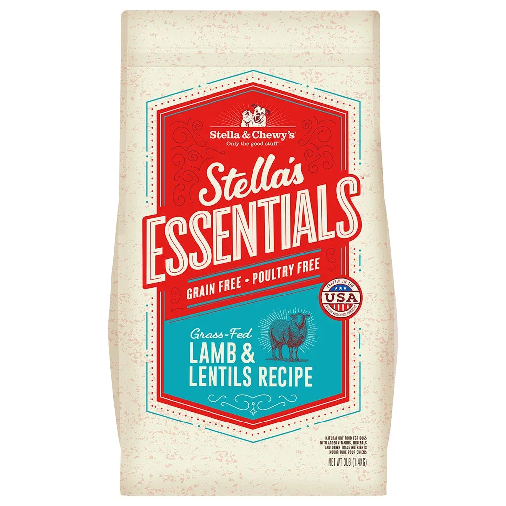 Stella & Chewy's Essentials Wild Mountain Grain-Free Lamb Dry Dog Food - 3 lbs
