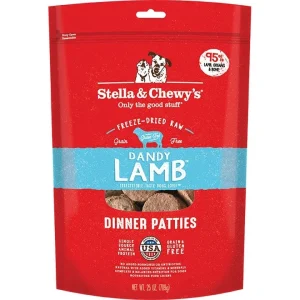 Stella & Chewy's Freeze-Dried Dandy Lamb Dinner Patties Raw Dog Food 25 oz
