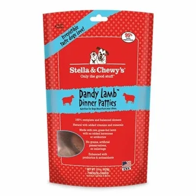 Stella & Chewy's Freeze-Dried Dog Food Lamb Dinner Patties, 5.5 oz