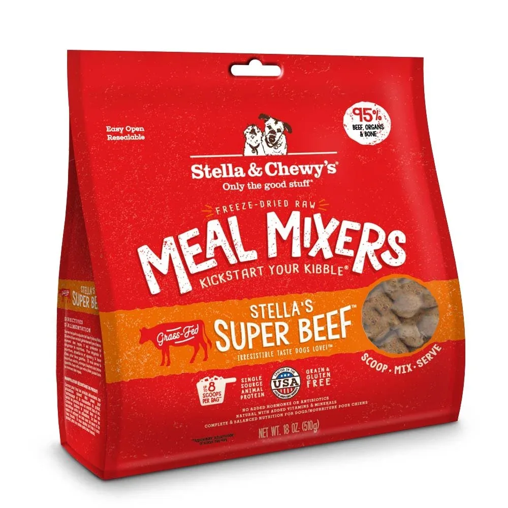 Stella & Chewy's Mixers Beef Freeze-Dried Dog Food - 18 Oz