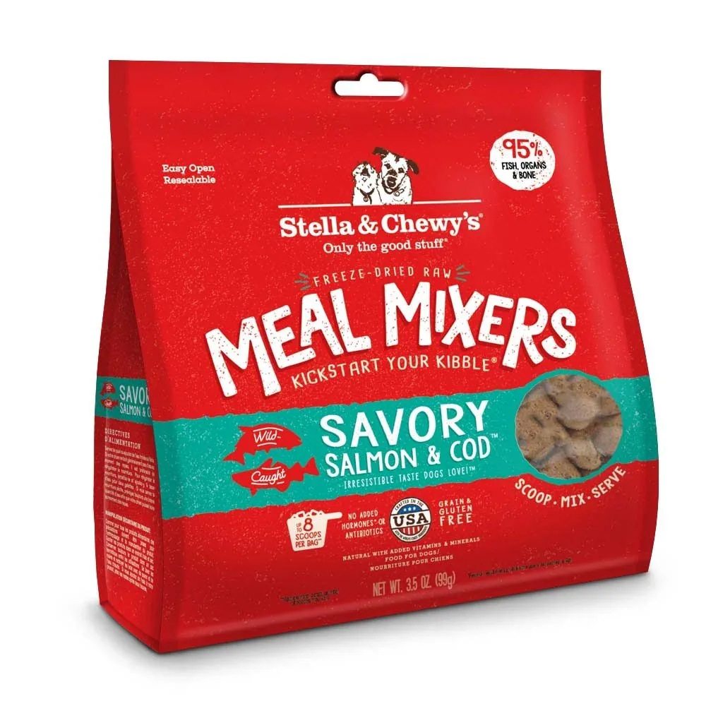 Stella & Chewy's Mixers Salmon Cod Freeze-Dried Dog Food - 3.5 Oz