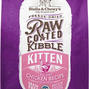 Stella & Chewy's Raw Coated Cage-Free Chicken Kitten Dry Cat Food, 5 lb