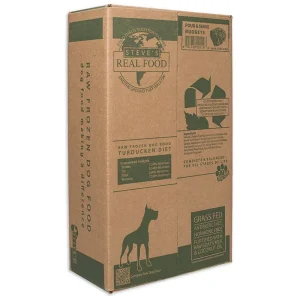 Steve's Real Food Dog and Cat Frozen Turducken Nuggets - 9.75 lbs