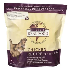 Steve's Real Food Dog and Cat Nuggets Chicken - 1.25 lbs
