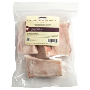 Steve's Real Food Dog Frozen Beef Marrow SPLT Bones - 4 Inches