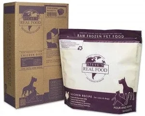 Steve's Real Food Dog Frozen Chicken Patties Bulk - 20 lbs