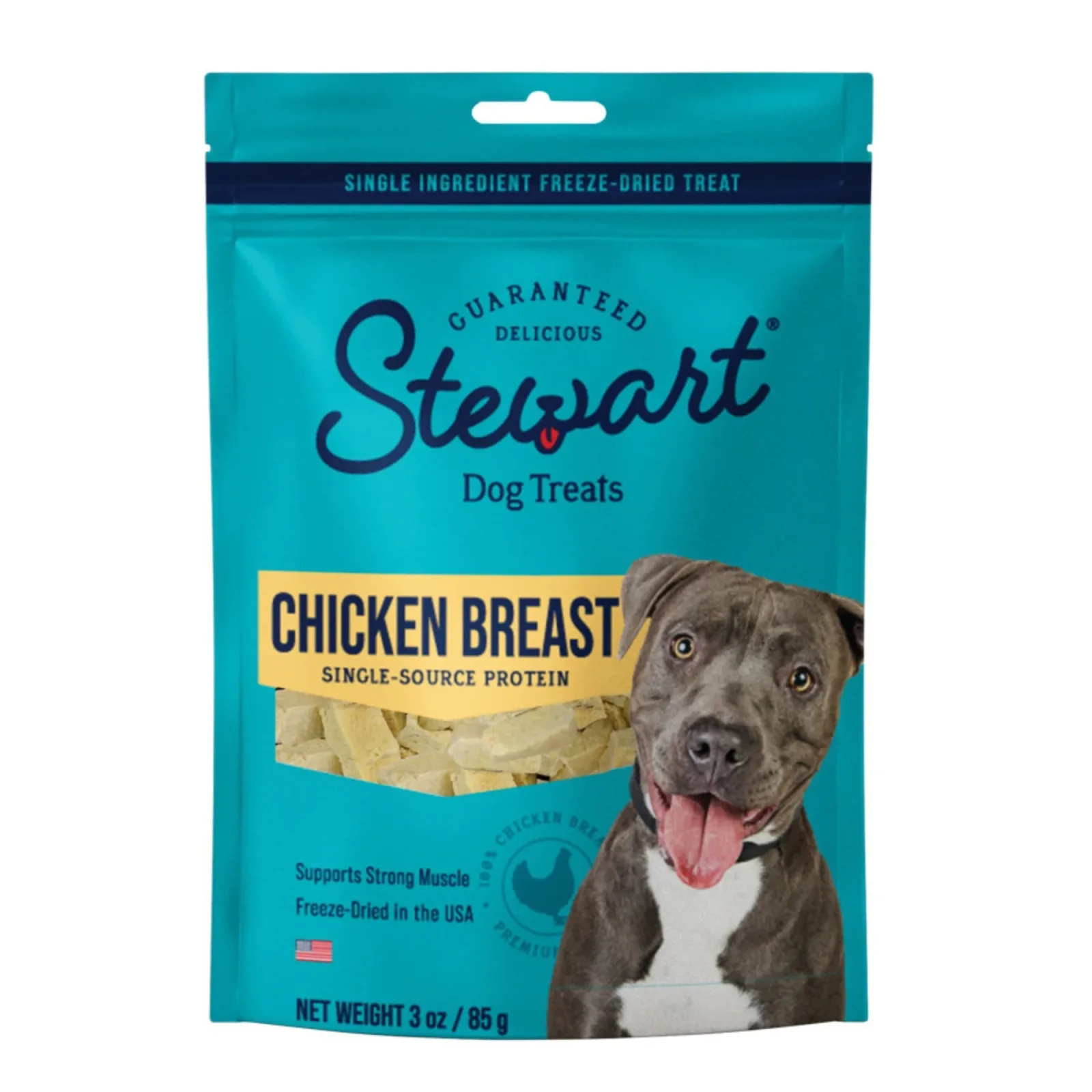 Stewart Single Ingredient Freeze Dried Dog Treats Chicken Breast, 1ea/3oz. - Image 2