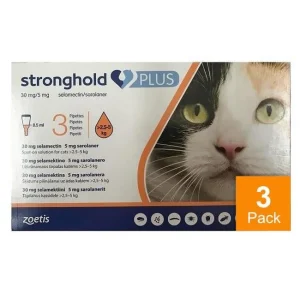 Stronghold Plus for Medium Cats 5.5 lbs to 11 lbs (2.5 kg to 5 kg)