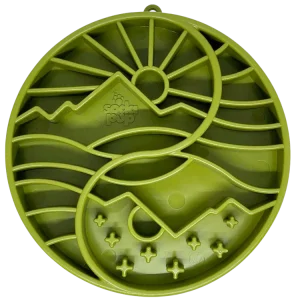 Sun and Moon eTray - Shallow Slow Feeder Dog Bowl for Enrichment