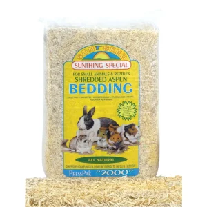 Sun Seed Shredded Aspen Bedding for Small Animals, Brown, 1200 cu in