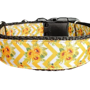 Sunflower Bouquet Nylon Dog Collar