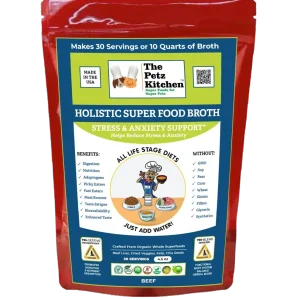 Super Dog Food Broth Stress & Anxiety Support* The Petz Kitchen Dogs & Cats