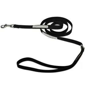 Susan Lanci Designs 3 Row Giltmore Crystals Dog Leash