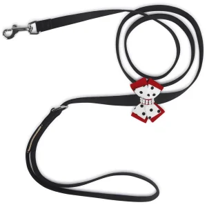 Susan Lanci Designs Minnie Double Nouveau Bow Dog Leash