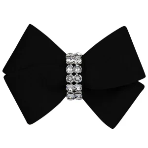 Susan Lanci Designs Nouveau Bow - Crystal Ultrasuede Dog Hair Bow