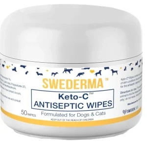 Swederma Dog Wipes Keto-C 50 ct